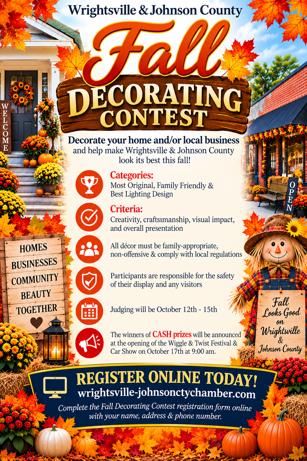 Wrightsville & Johnson County Fall Decorating Contest — Register Online Today